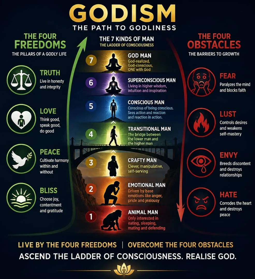 The path of Godhood — the pillars of the Divine Message